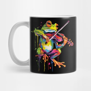 Frog Playing Violin Mug